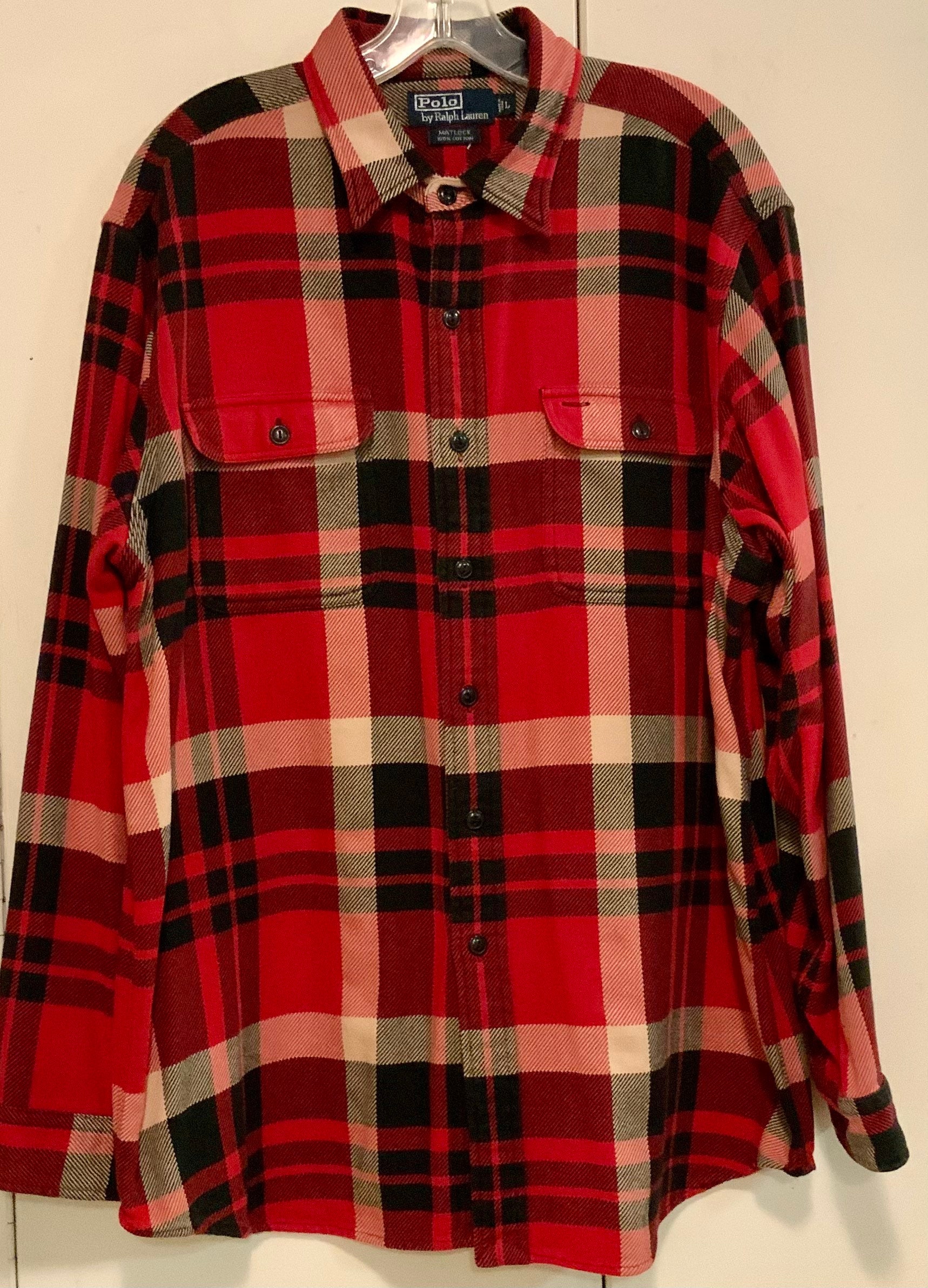 Ralph Lauren Shirt/matlock/rl Polo Utility Lumberjack Work Shirt
