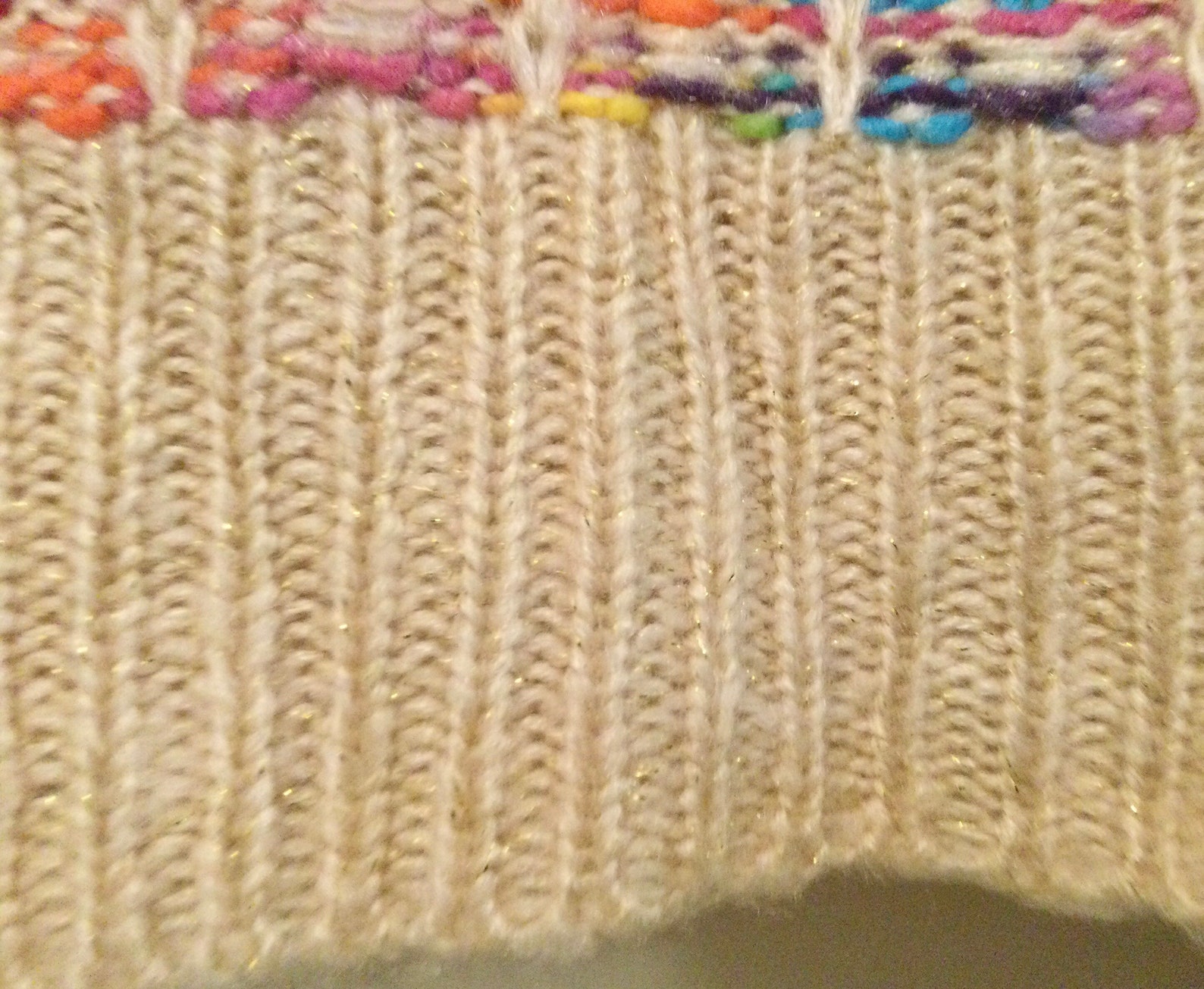 90s Pastel Cardigan Sweater Multicolor Goldmetallic Knit Etsy