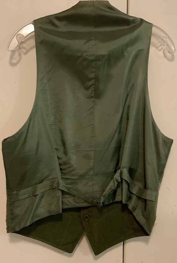 Patchwork Vest/Multicolor Plaid/Wool/Repurposed M… - image 6