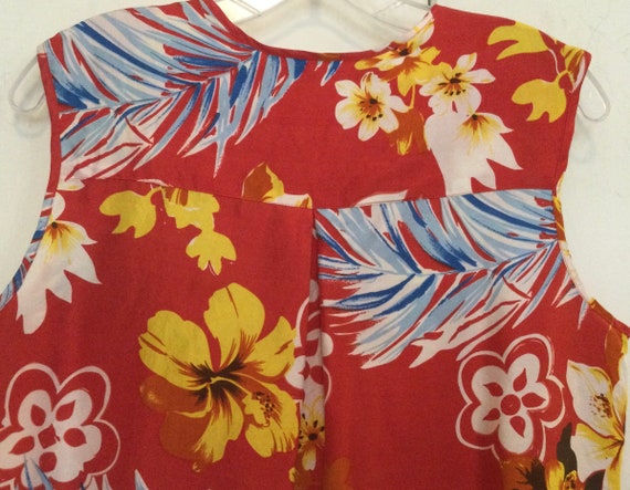 Floral Hawaiian Print Blouse-Shirt-Top/“Harve Ben… - image 5