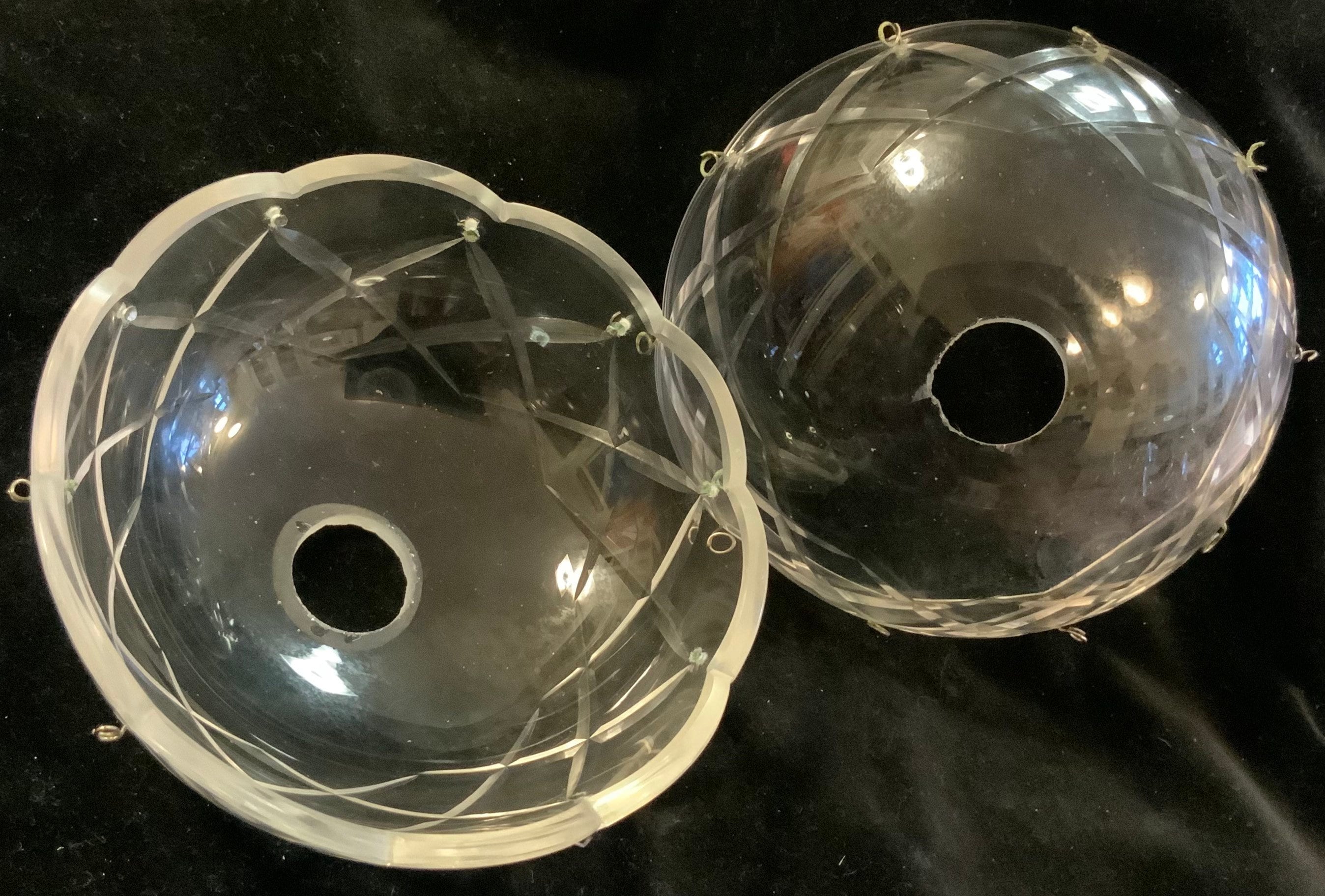 Vtg Chandelier Lighting Parts & Pieces Star Cutglass Crystal Etsy