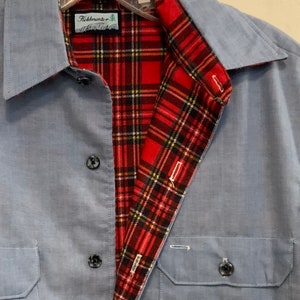 トップス 70s GENUINE ROEBUCKS CHECK SHIRT VINTAGE Vintage Roebucks Denim Shirt - Etsy
