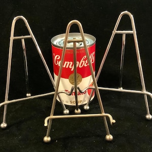 Plate Stand/Plate HolderPlate Display/Plate Rack/Metal Chrome Wire/Tabletop/3 Piece SET/Small 3-4-6”H/Vintage