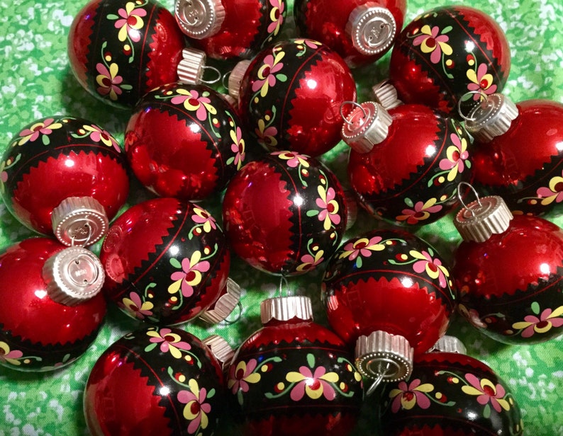 1990s martha Stewart Christmas Ornament Folk Art Blown Glass Etsy