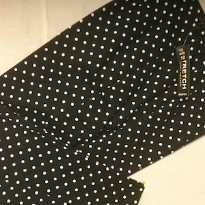 Black Capri Pants-Slacks/Polka-Dot Print/NWT/“Briggs&quot;/High Rise/Black+White/Fitted/Preppy/Woman&#39;s Size 10 (waist 28”) Vintage 1990&#39;s