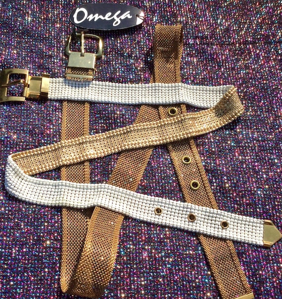 Vintage Mesh Wire Belt Vintage Gold Tone Weaved Wire Mesh Belt | eBay main image 3