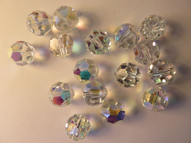 12 x art 5000 col CRYSTAL AURORE BOREALE 13 mm image 1