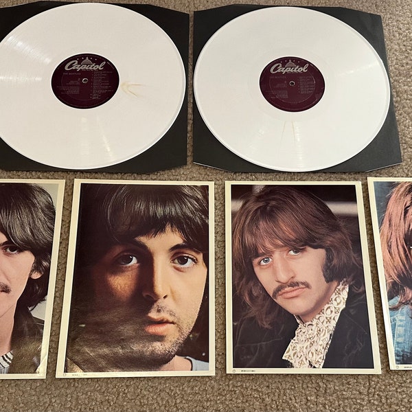 The Beatles White Album Double Rare Color Vinyl LP.