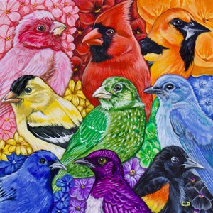 Pride Birds original painting
