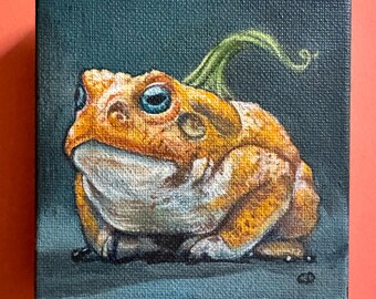 Pumpkin Toad original painting