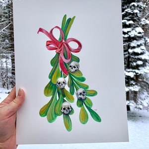Creepy Mistletoe original painting