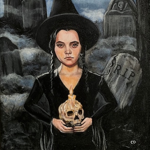 Goth Witch original painting