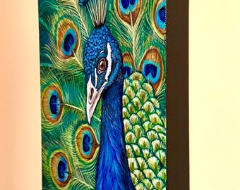 Peacock Original Painting - Etsy