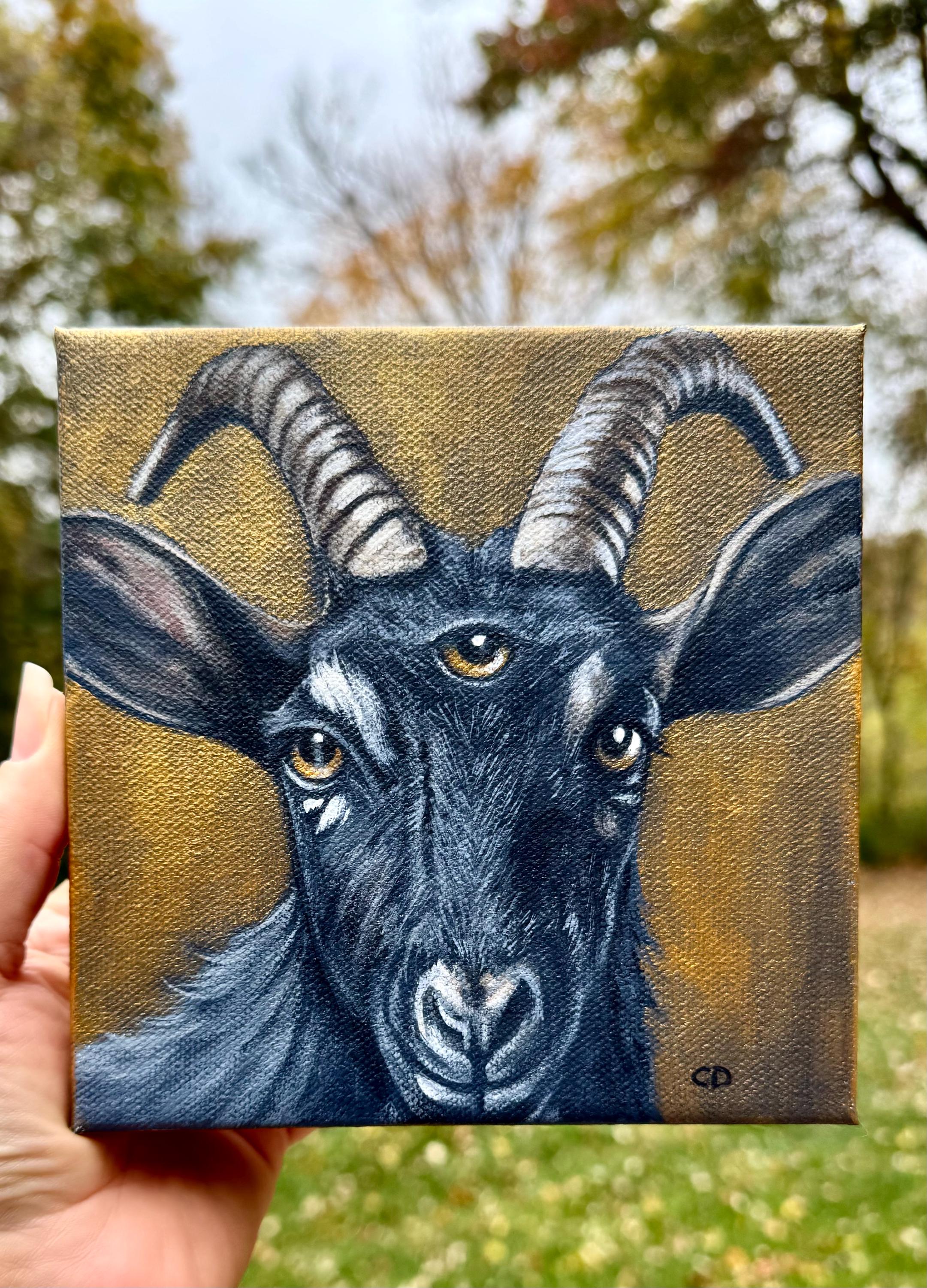 三つ目の山羊の原画 - Etsy 日本