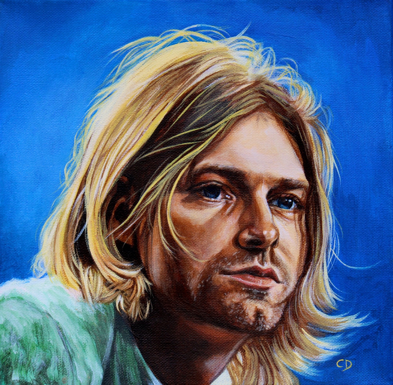 Kurt Cobain Portrait Original Painting - Etsy UK