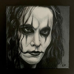 The Crow portrait original painting