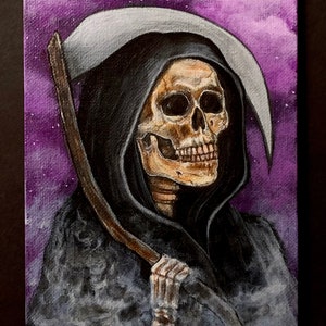 Peinture originale de La Faucheuse
