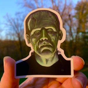 Frankenstein die-cut vinyl sticker