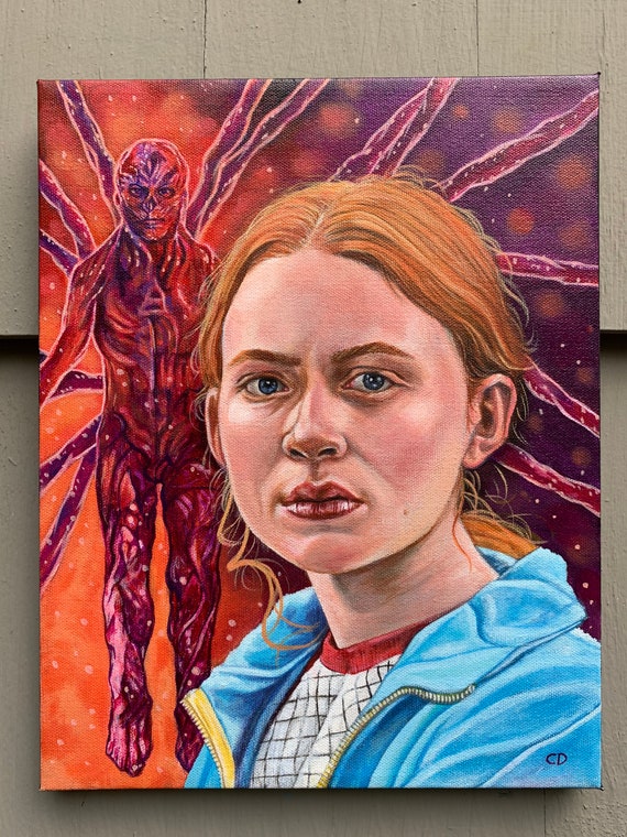 Portrait of Max and Vecna From Stranger Things Original Painting