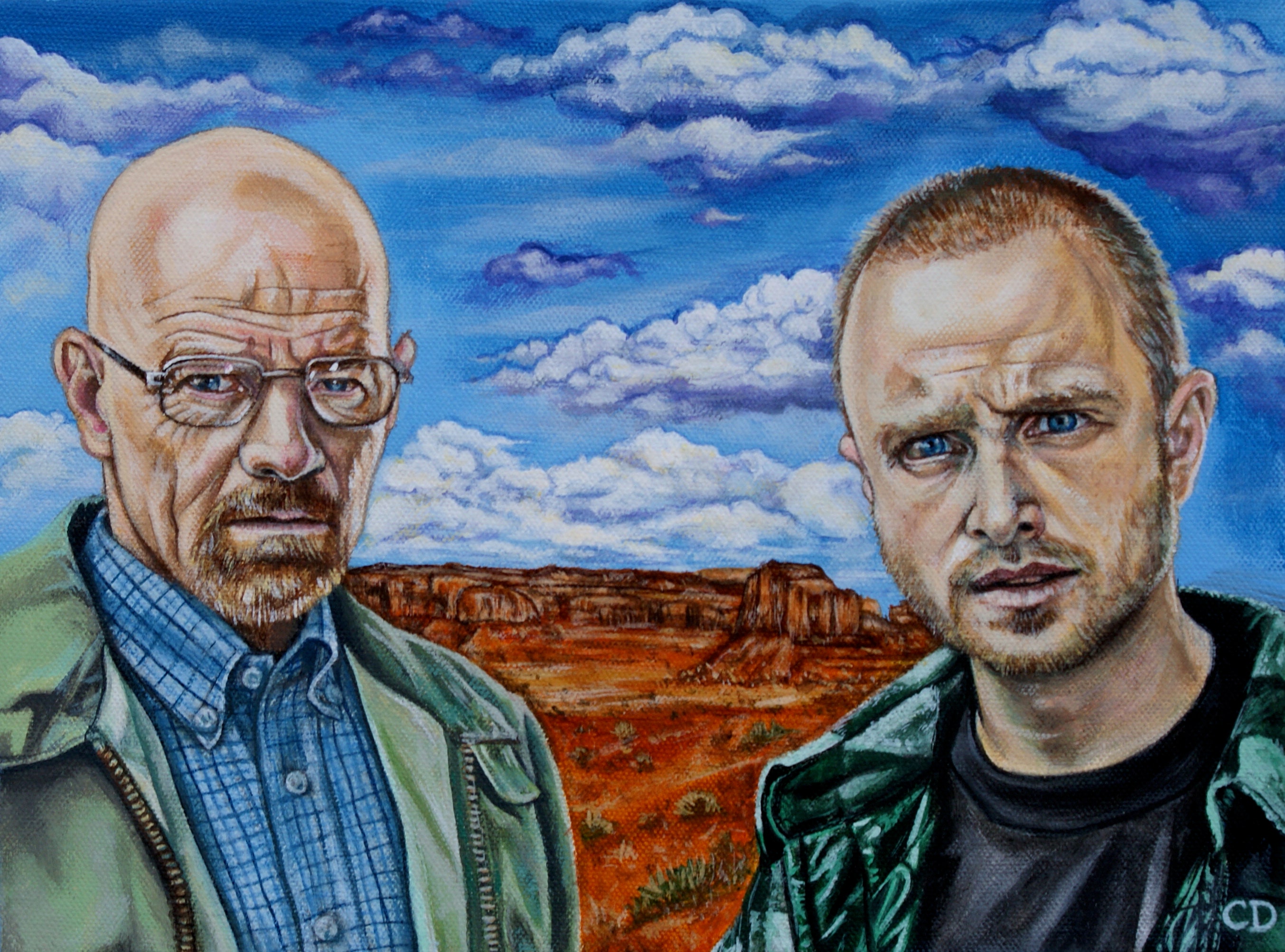 jesse pinkman and walter white drawing