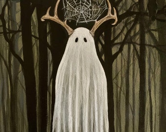 Woodland Ghost original painting
