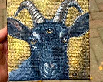 三つ目の山羊の原画 - Etsy 日本