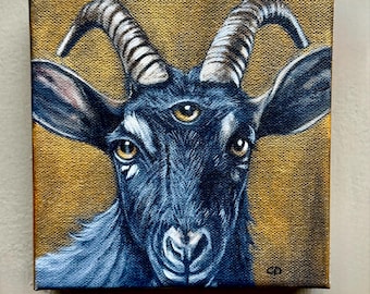 三つ目の山羊の原画 - Etsy 日本