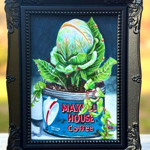 Audrey II from Little Shop of Horrors original framed painting