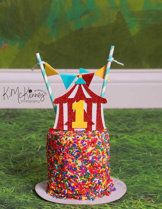Circus Cake Toppercarnival Cake Toppercarnival Etsy