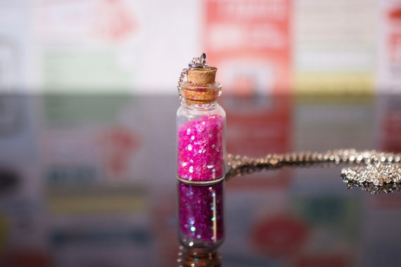 Glitter Bottle Necklaces Bottle 