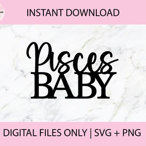 Peixes bebê SVG, arquivos digitais PNG | Arquivo de corte, arquivo de impressão, Cricut, corte a laser, Glowforge, topos de bolo, decalques