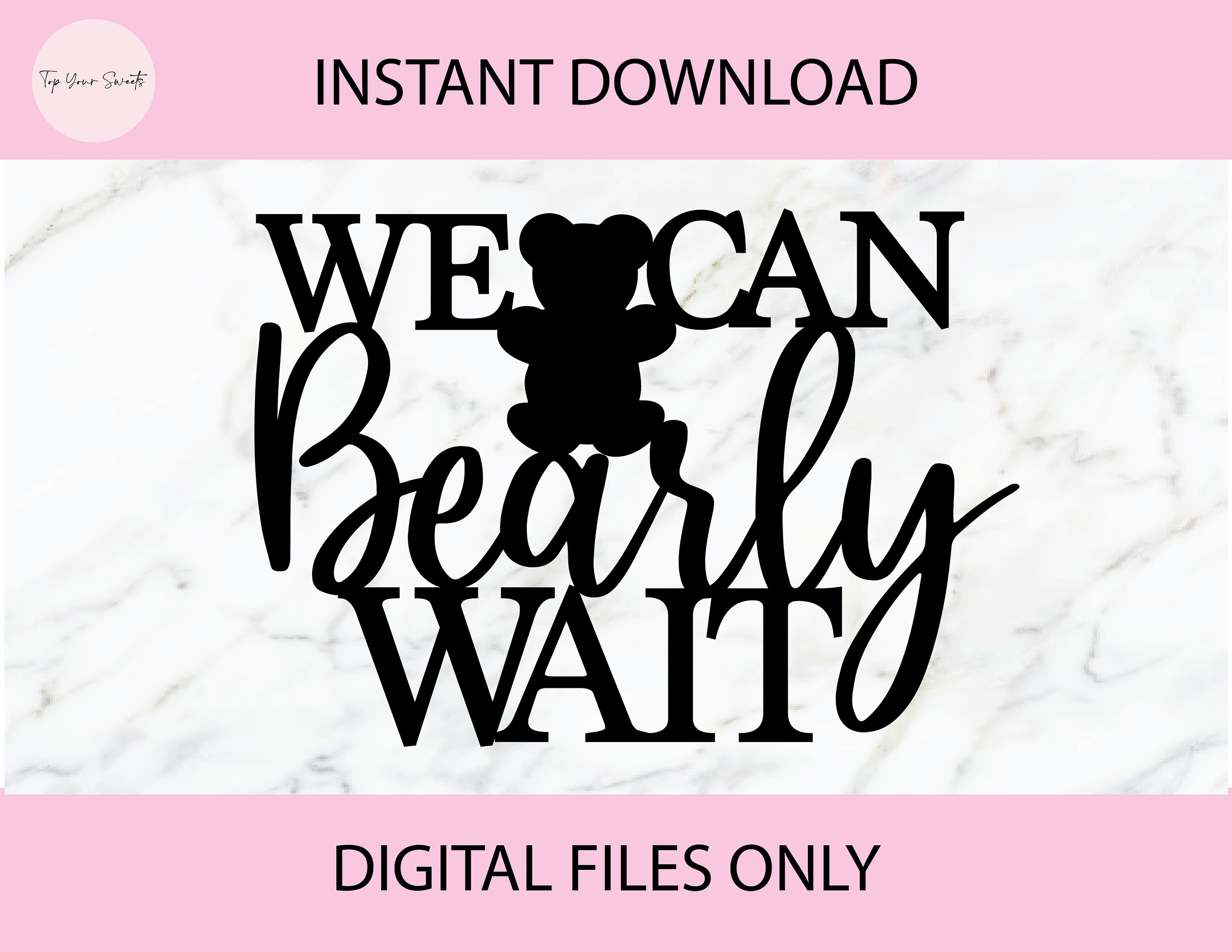 Stunning We Can Bearly Wait Sign Scene Illustration Stunning We Can Bearly Wait Sign Scene Illustration