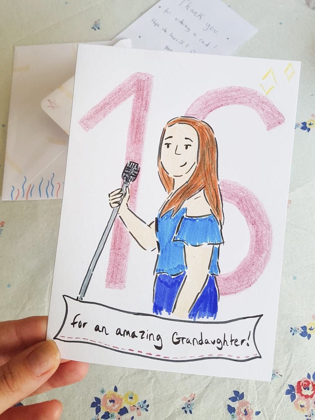 Hand Drawn Card Personalised Illustrated Greetings Card - Etsy