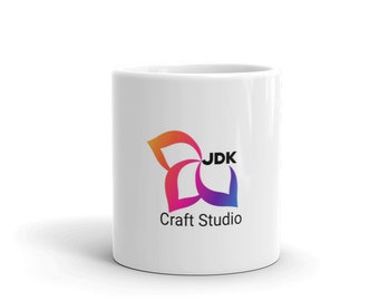 White glossy mug