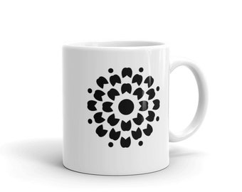 White glossy mug