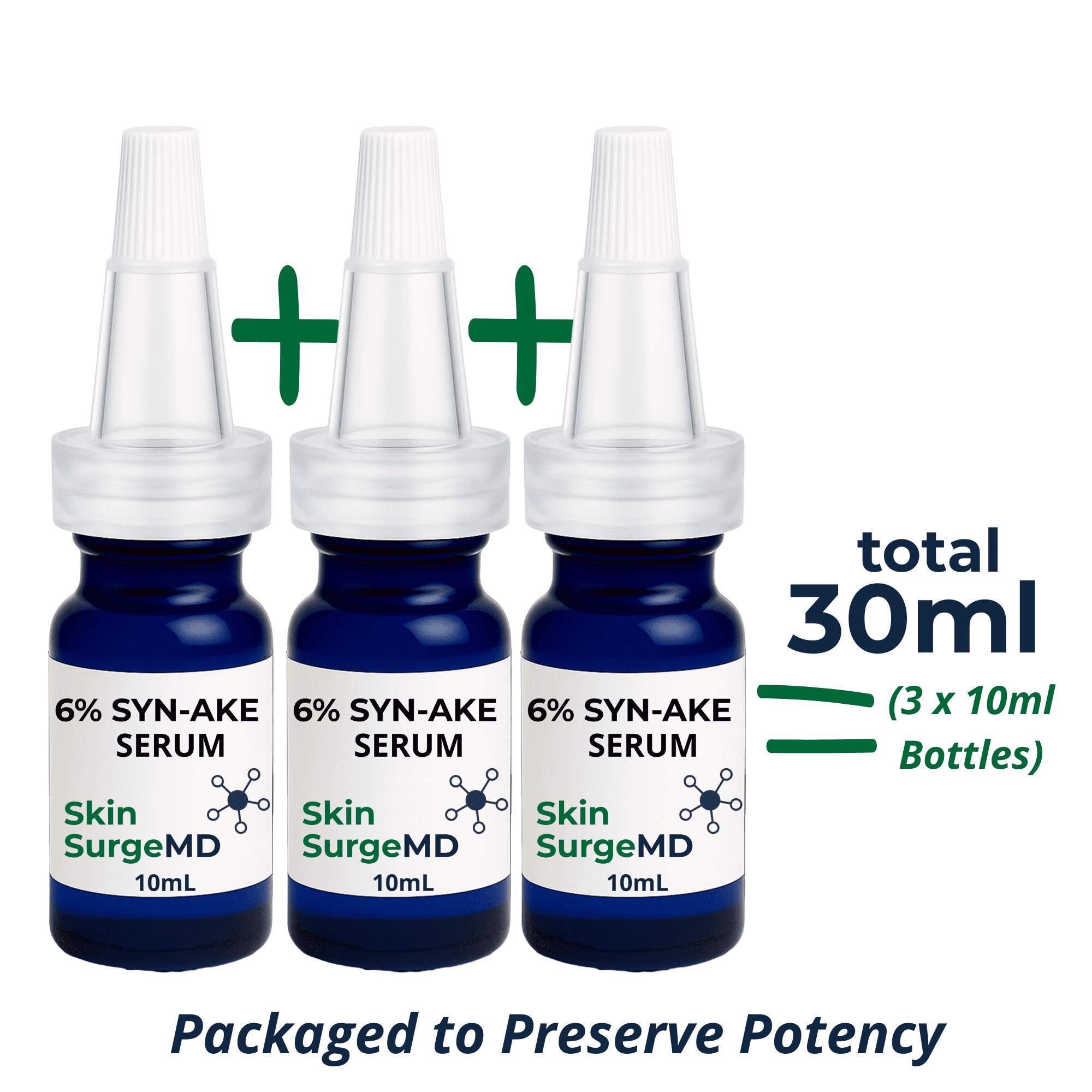 6% Syn-ake (snake) Peptide Serum: Wrinkle Smoothing, Hydrating
