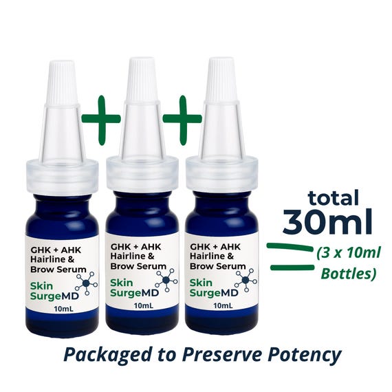 ghk cu hairline GHK-Cu + AHK-Cu + EGF & Brow Serum and hair Resolution:High Res Wound Gel 4 days of healing