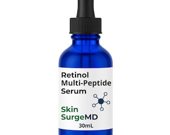 Siero notturno multipeptide al retinolo, booster antirughe per la pelle in vetro