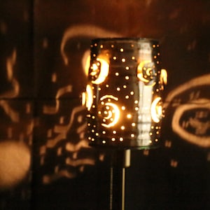 Locke Lampe aus Blechbehälter, Partybierfaß, Upcyclinglampe,Unikat Bild 1