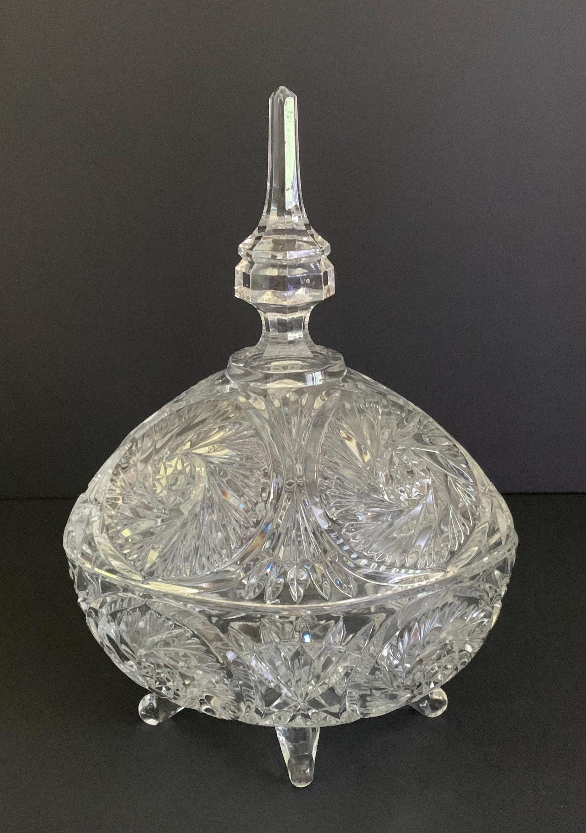 Vintage Anna Hutte “starlyt” Bleikistrall Lead Crystal Oblong