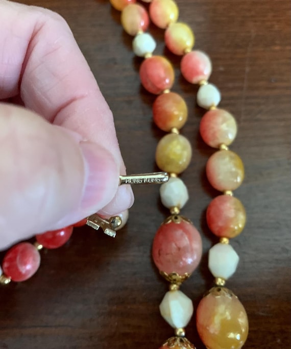 Vintage Hong Kong Beaded Necklace - image 7