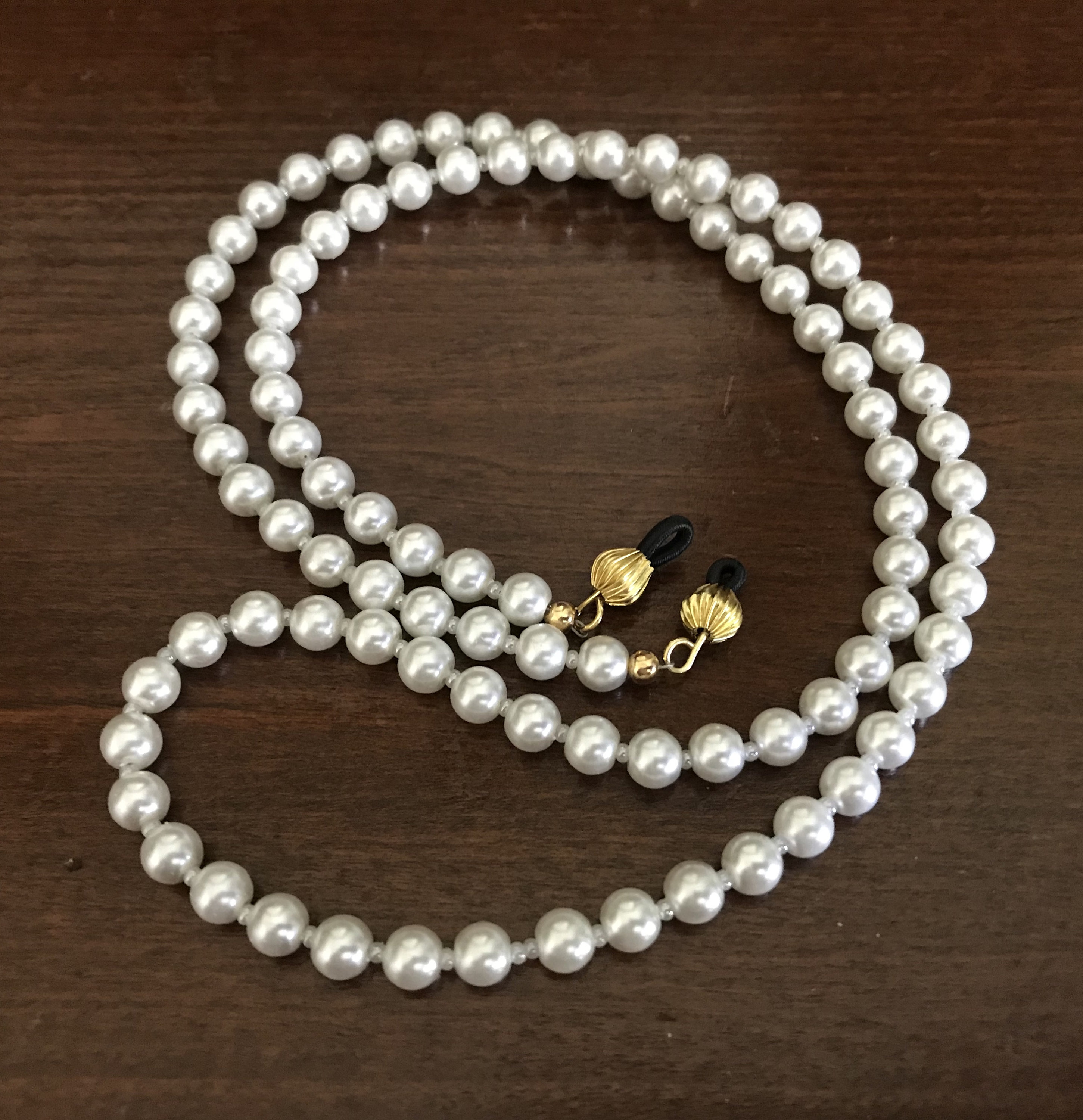 White Pearl Eyeglasses Chain. Pearl Sunglasses Chain. Etsy