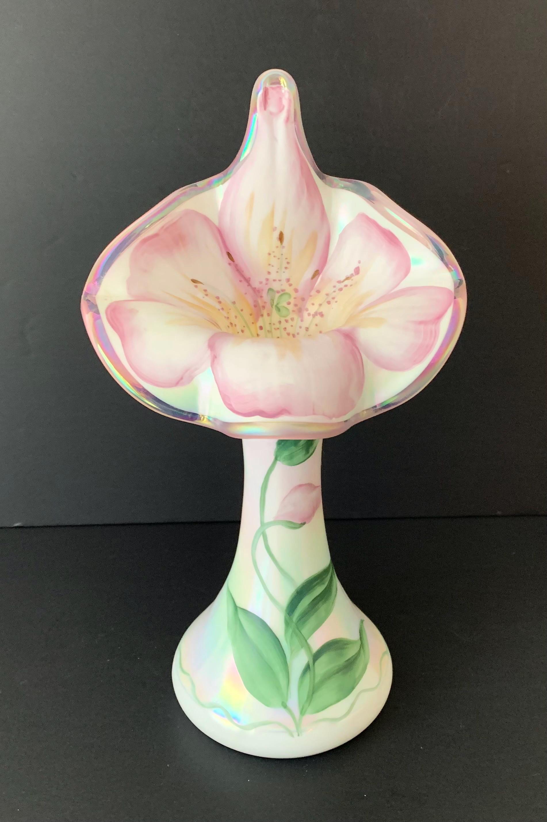 Fenton Pink Vase - Etsy