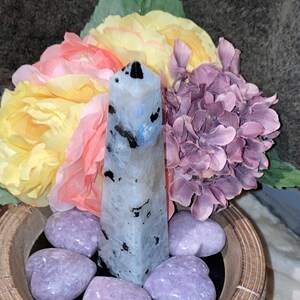The light-filled Moonstone crystal illuminates who you are and what you want. Moonstone tower.