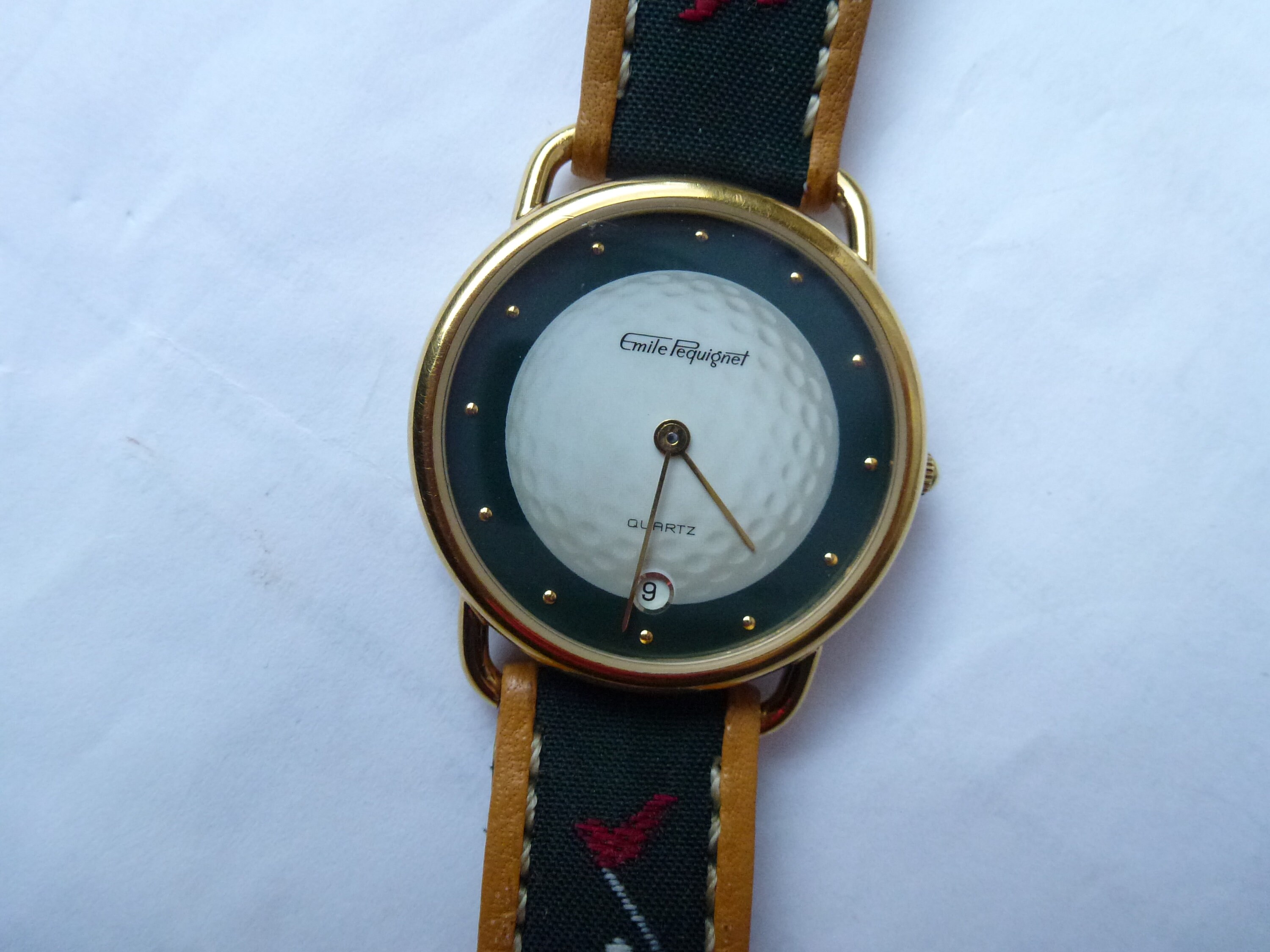 Emile Pequignet Quartz Vintage Golf Watch Etsy