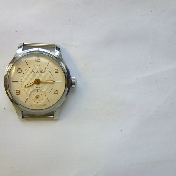 vintage vostok 60s rusian rare medium size watch