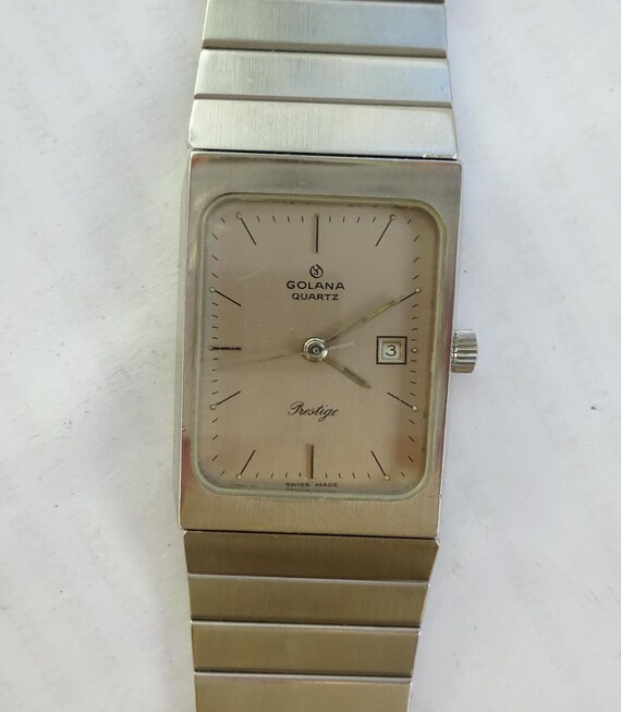 Golana Prestige Vintage Swiss Made Quartz Wrist Watch Etsy UK