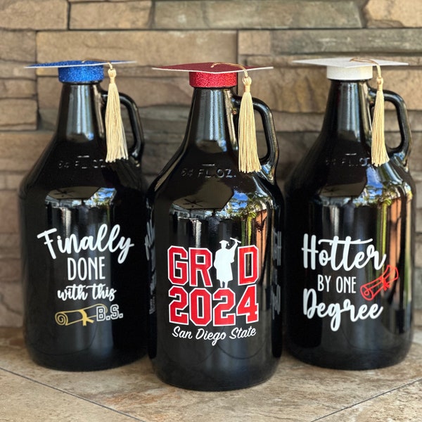 College grad growler gifts for students and alumni