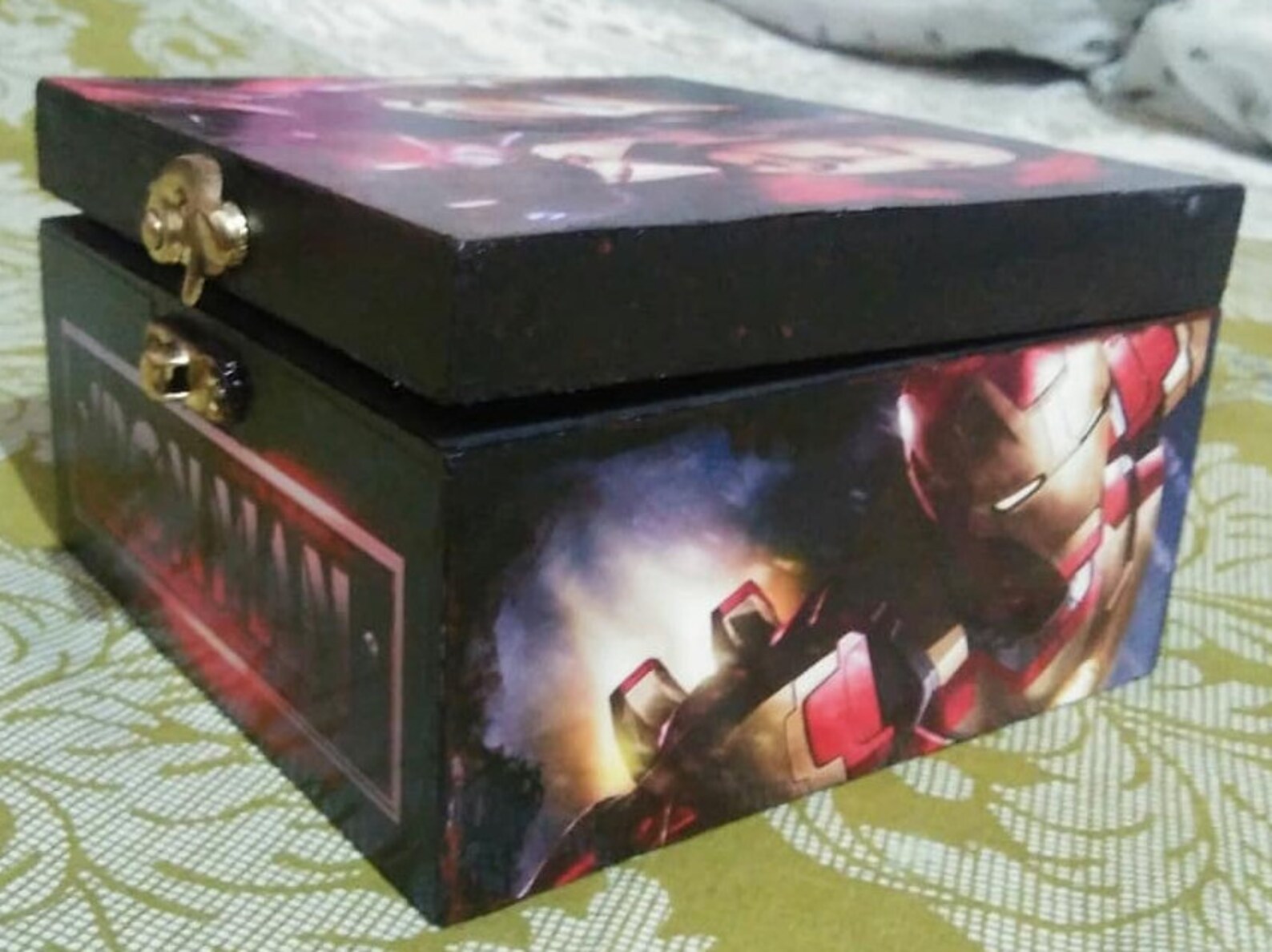 Decoupage IRON MAN Multipurpose Box Handmade Etsy