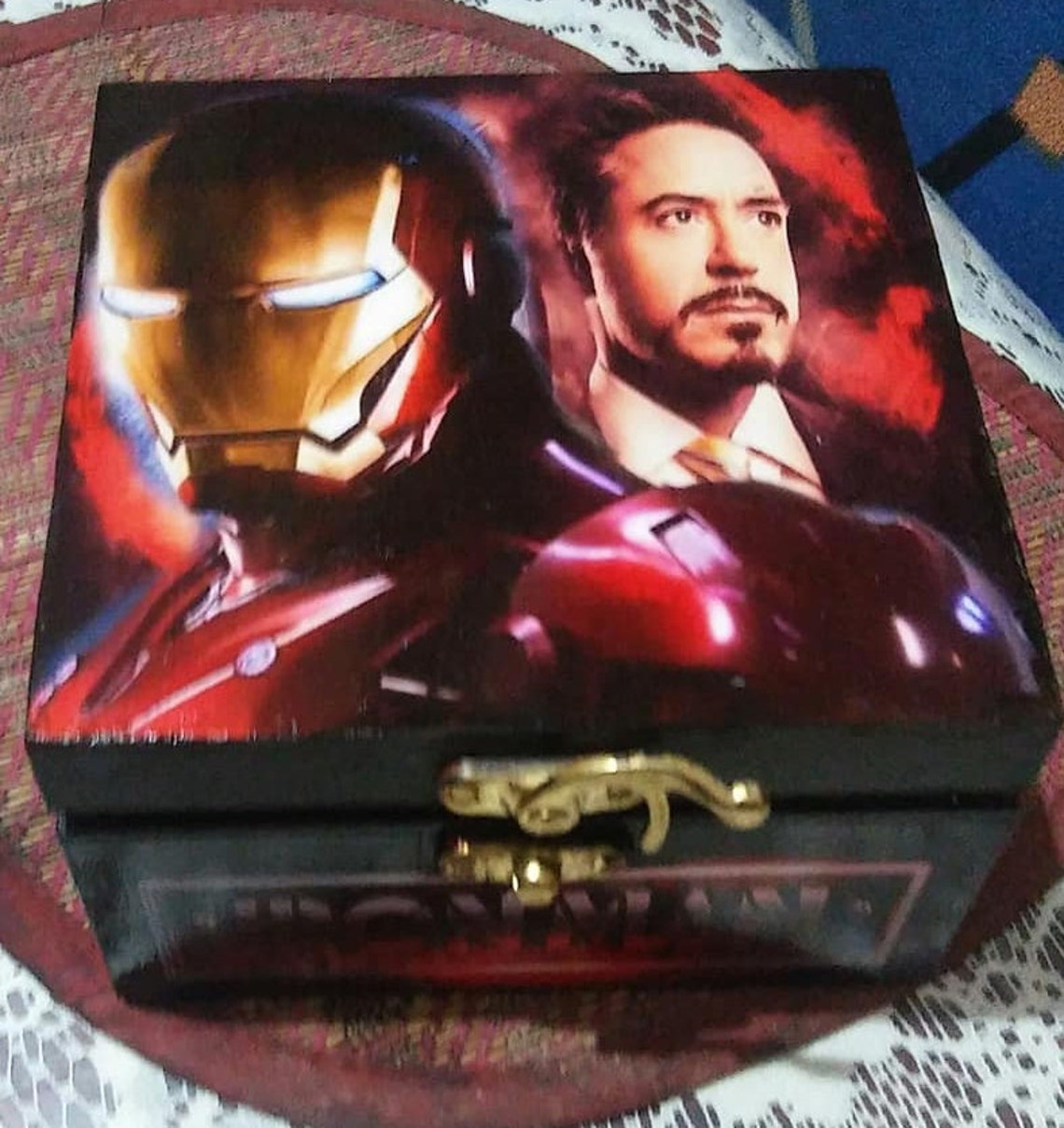 Decoupage IRON MAN Multipurpose Box Handmade Etsy